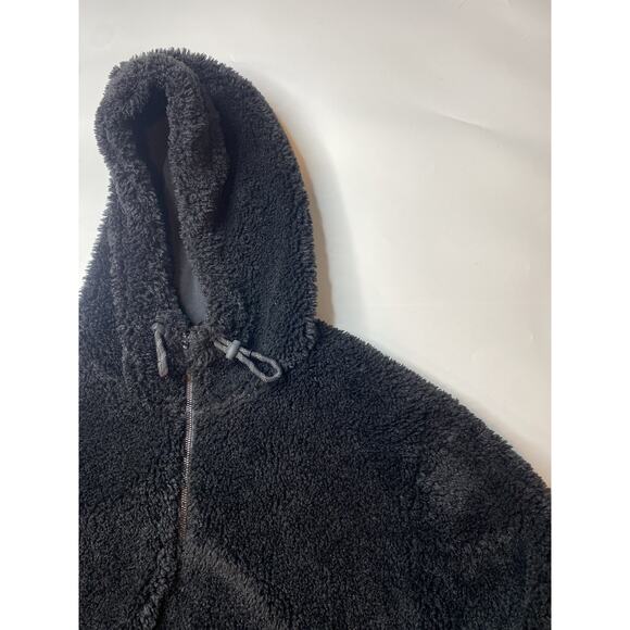 Lululemon Textured Fleece 1/2 Zip Black Hoodie Women’s Size 12 - Picture 2 of 9